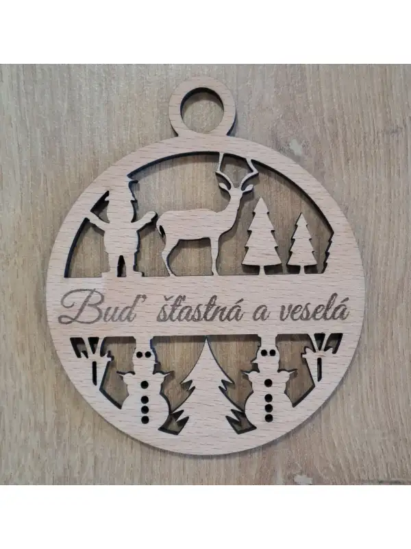 Vanoční ozdoba s Vaším textem