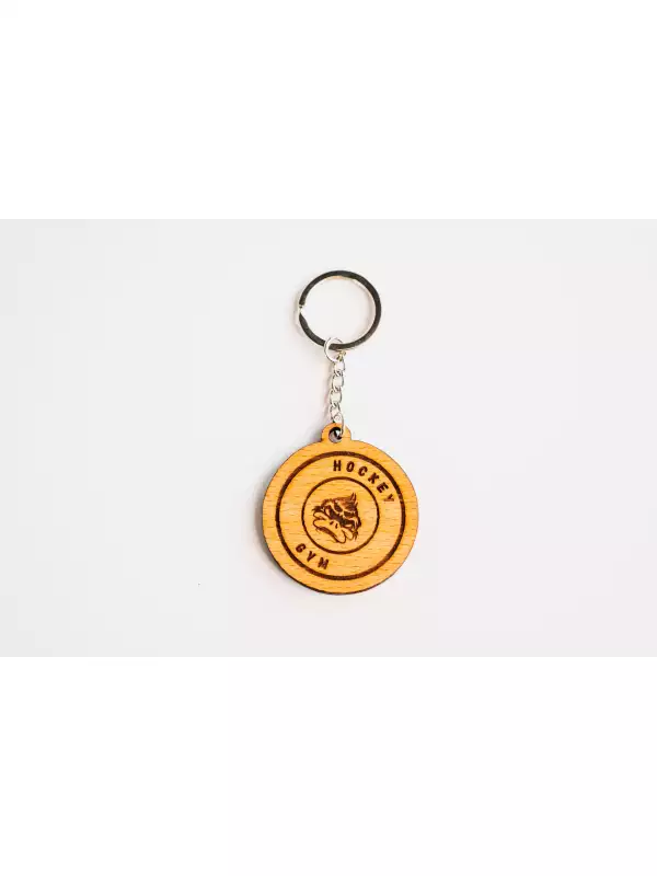 Dřevěná klíčenka