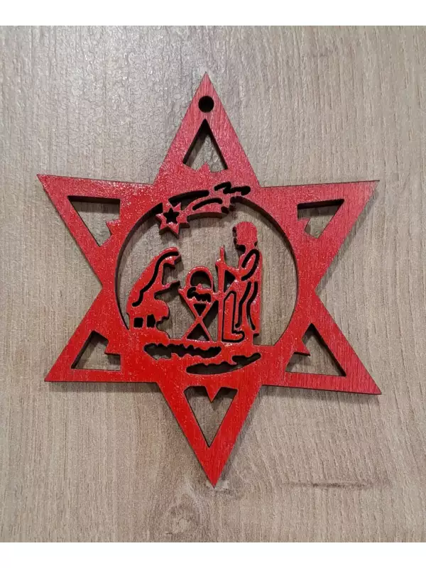 Vánoční ozdoba - hvězda