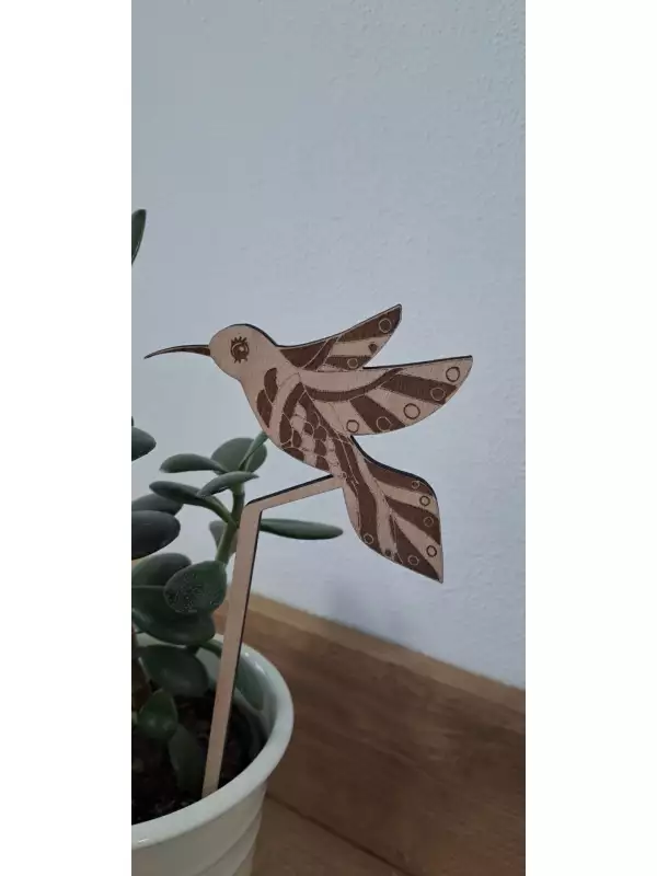 Zapichovátko do květináče - kolibřík