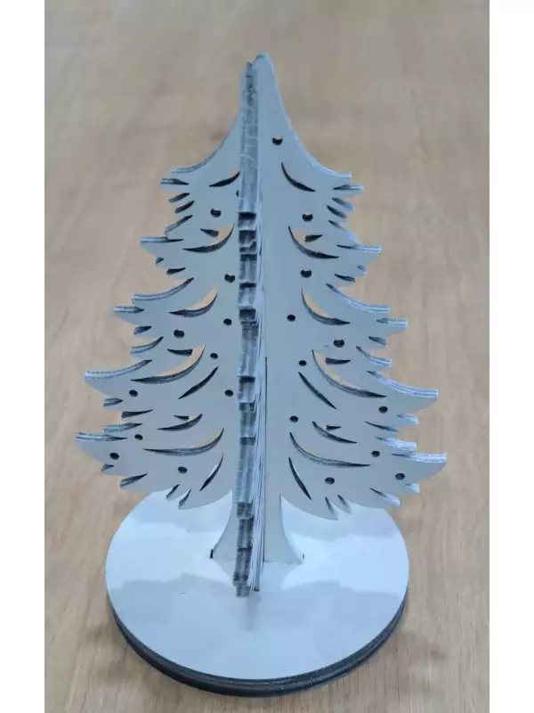 Vánoční dřevěný stromeček 3D