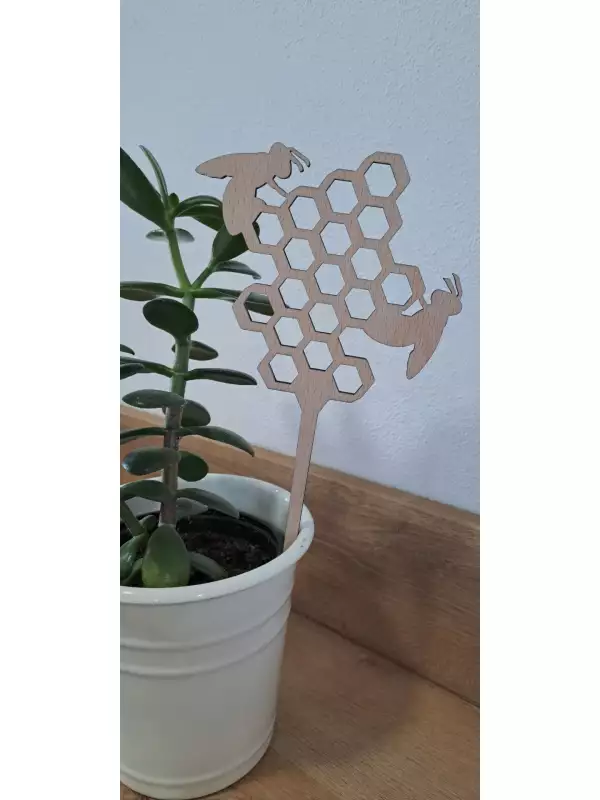 Zapichovátko do květináče -  včelí plástev